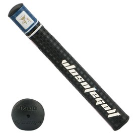 Wosofe GOLF Putter Grip Lightweight and Comfortable Advanced Texture Control and High-feedback Golf Putter Grip Stroke Enhancement Soft & Tacky Superior Traction Three Styles (C-Black/Blue-4)