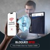 Carteras para Caballero RFID Bloquean, Tarjetero Hombre de Cuero Doble