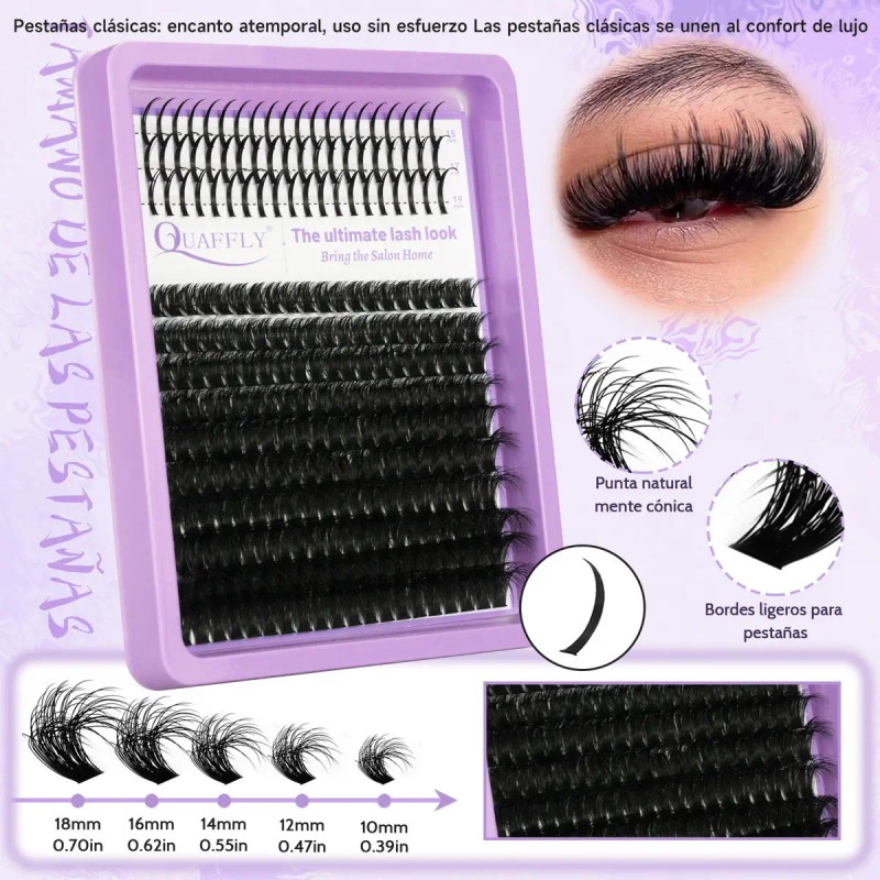 Kit De Extensiones De Pestañas De Paquete De Cuatro 1040pcs