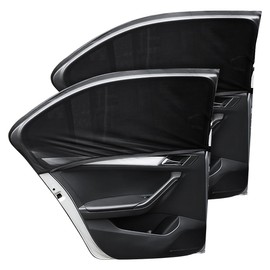 CGEAMDY Pack of 2 Car Window Sun Visor, Elasticity Car Window Sun Protection, Sun Visor Car Children Side Window, Automotive Industry Universal Interior Accessories Decoration (Rear Window)