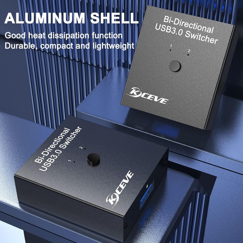 USB 3.0 Switch Selector, Bi-Directional USB Switch 2 in 1