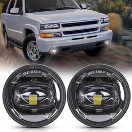 Auxbeam LED Fog Lights Replacement for 2001 2002 2003 2004 2005 2006 Chevy Tahoe Z71, 2001-2006 Chevy Suburban 1500 Z71, 1994-2003 Pontiac Grand Prix, 2000-2005 Pontiac Sunfire, DOT Approved