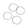 Rtrhinotuning 75mm Black Wheel Center Cap Rubber O-Rings Set 4