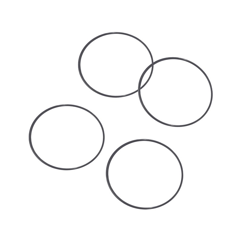 Rtrhinotuning 75mm Black Wheel Center Cap Rubber O-Rings Set 4