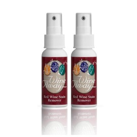 Wine Away Red Wine Stain Remover - Removes Wine Stains from Fabric and Carpet - Travel-friendly size - On the Go Stain Remover - Fresh Citrus Scent - 2-OZ., Set of 2