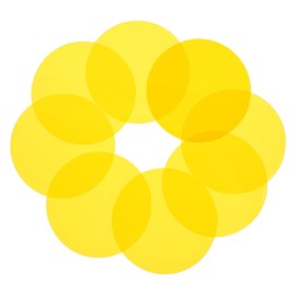 SEWACC 10pcs Colorful Sunset Light Films Transparent Color Filters for Photography Dazzling Atmosphere Effects for Studio Lighting and Creative Photo Projects