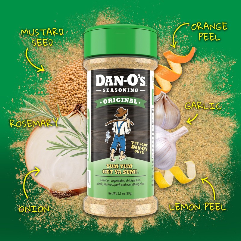 Dan-O's 3 Bottle Seasoning Set, Small Bottles, 3 Pack, Includes