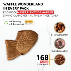 OldSoul Taiyaki Waffle Mix | Crispy | Chocolate | GLUTEN FREE | 10 Lbs | 168 Pcs