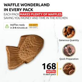 OldSoul Taiyaki Waffle Mix | Crispy | Chocolate | GLUTEN FREE | 10 Lbs | 168 Pcs