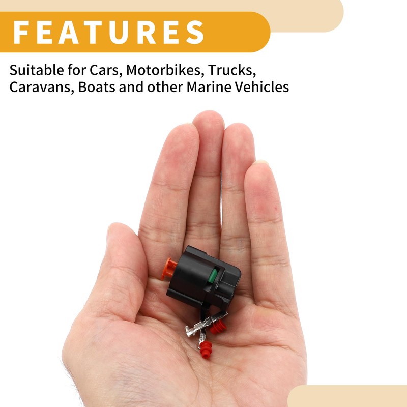 Partuto 2 Pin Front Indicator Lights Connector Plug Car Female