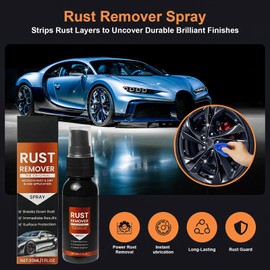 popalula Rust Remover Spray for Metal - 2025 Upgrade Heavy Duty Metal Cleaner for Vehicles, Tools, Chains, Iron Out Rust Stain Remover, Multi-Surface Cleaner, Fast-Acting Oxidation Remover