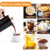 Meelio Black French Press Stainless Steel 34oz, Double Wall Insulated