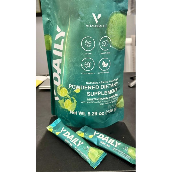 VitalHealth V Daily - Lemon Multi-Vitamin New! Vital Health! 30