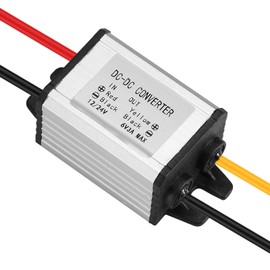 Xdingjiala DC 12V/24V to 6V 3A Voltage Converter IP67 Waterproof DC 8-30V to 6V 3A 18W MAX Step-Down Converter Buck - Converter for Robotics, Engine, Automotive, LED Applications etc