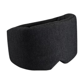 Eye Mask for Sleeping, Light Blocking Sleep Mask, Wide Soft Breathable Zero Pressure Weighted Eye Cover for Side Sleeper, Night Blindfold, Nap, Travel (Black, One Size)