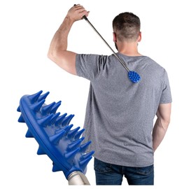 Cactus Back Scratcher for Men & Women, 29" Telescopic Back Scratchers for Adults, Double-Sided Back Scratcher Extendable & Itch Reliever for Back, Head & Body, Extends Up to 29 Inches (Blue)