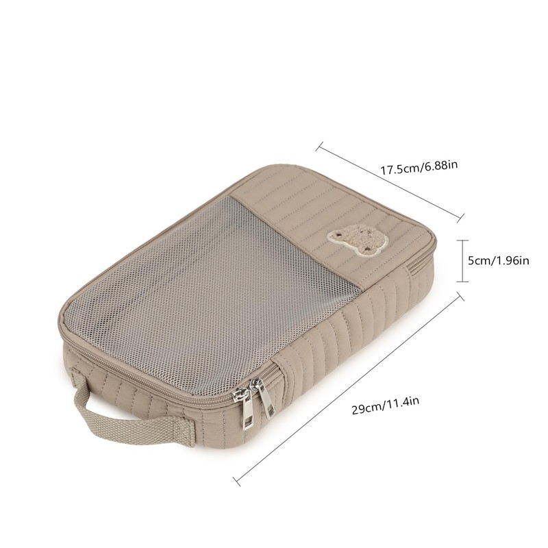 MOMIGO Baby Diaper Bag Organizer Pouches - 2 Pack Waterproof