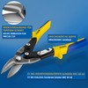 S&R Tin Snips Aviation 250mm, Made of Cr-Mo Steel, for