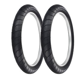 PRO+ Pair of Bicycle TIRE Fat Bike BMX/Electric Slick Clincher TIRE in 24 X 4.1/4 Black/Black SIDEWALL (2) Tires P-1077