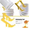 AIMALL Beekeeping Tools Plastic Honey Bucket Stand Honey Shaker Machine