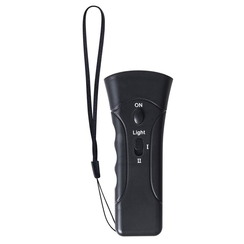 Dog Barking Control Device Portable Double Head LED Flashlight Ultrasonic