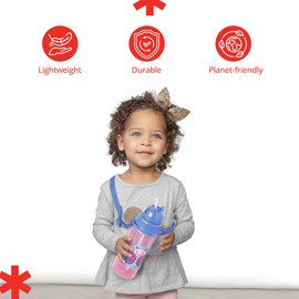 Skip Hop Zoo Tritan Renew Straw Bottle, Raccoon