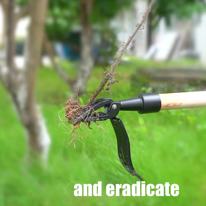 Stand Up Weed Puller Tool Rustproof Weed Remover Tool Hand