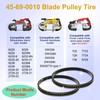 45-69-0010 Blade Pulley Tires Replacement for Bandsaw Part Deep Cutting