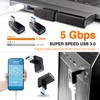 KUOQIY 4 pieces USB 3.0 angle adapter, 90° angle adapter,