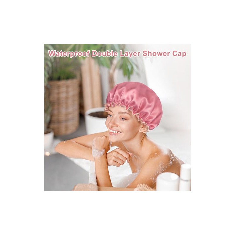 IEOVIEE Gorrito para bañarte de Mujer, Gorro de Baño Impermeable