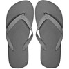 Brisa Solid Boy's Flip Flop Sandal Grey, 12/13
