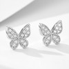 SUYACS 925 Sterling Silver Butterfly Earrings for Women 14k Gold