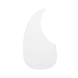 MECCANIXITY Acoustic Guitar Pickguard Fit 41 Inch Self Adhesive Left Handed Acoustic-Electric Guitar Parts Water Drop Shape White