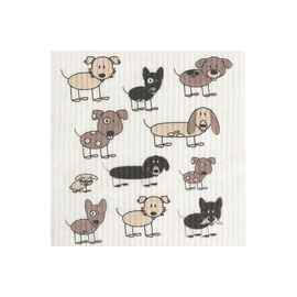 RETROKITCHEN 100% Biodegradable Dishcloth Dog