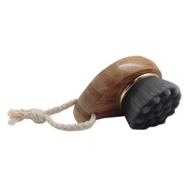 Luxurious Charcoal Facial Brush with Organic Bamboo Handle