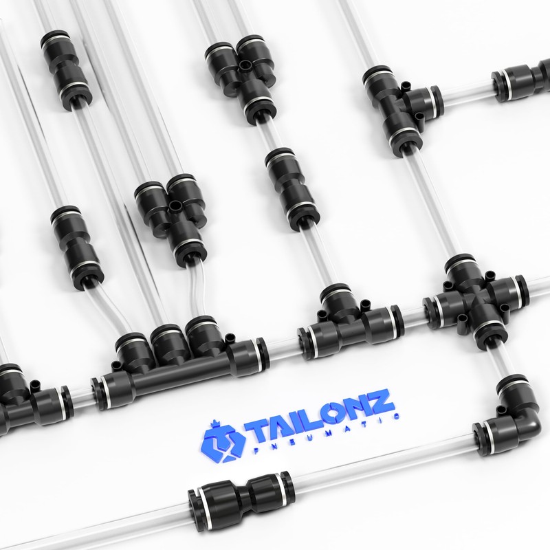 TAILONZ PNEUMATIC Straight Reducing 12MM x 10MM Plastic Tube OD