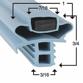 Delfield 4472N-18 Gasket Magnetic Door Seal - 22 1/2 x 25 1/2 Compatible with Delfield Part # 170-2473