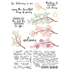 Stamps and Dies for Card Making, 2025 Stamps and Dies Set for DIY Scrapbooking Paper Photo Album Decor, Scrapbooking Die-Cuts for Various Festivals (1225)