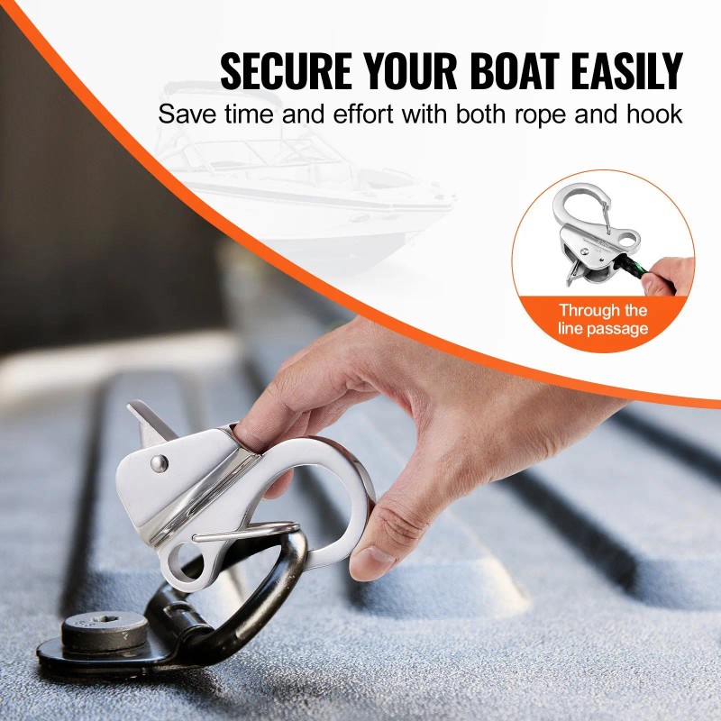 Hhp Anchor 304 Stainless Steel Quick Release Boat Anchor Hook