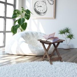 DAXULY Small Patio Table, Outdoor Folding Side Table, Portable Side Table, Small Side Table, Accent Table, Small Coffee End Table, Wood Table Top for Living Room, Bedroom... (Square - Walnut - Set 1)