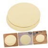 Hohopeti 2pcs Brass Plates for DIY Crafts Sturdy Round Metal