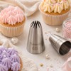 Tumtanm 6B Nozzle Large Drop Flower Piping Tip, Large Seamless