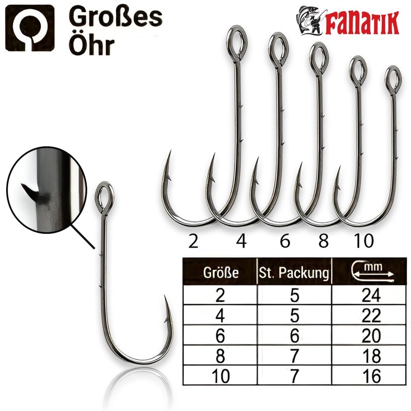 FANATIK JIG S-59 Size 10, 8, 6, 4, 2 Jig