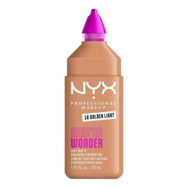 Base de maquillaje líquida NYX Professional Makeup Make ‘Em Wonder Soft Matte Base De Maquillaje Make Em Wonder tono 18 golden light - 30mL 30g