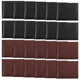 Douaowoc 24 PCS Leather Bifold Wallets for Men, Men’s Wallet Bulk for DIY Engraving,With Money Clip, Card Holder (Black and Brown)