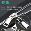 Tosenk Zipper Pulls (12 Packs/2 Sizes/Silver+Black) Zipper Replacement Zipper Chuck