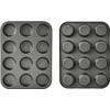 CenturiusCuroisty Non Stick Sturdy 12 Cupcake Baking Muffin Tray Yorkshire
