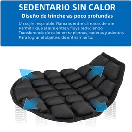 FRANCISCO - Cojín de Asiento de Motocicleta de Aire, Fundas de Asiento de Aire, Alivio de PresióN, Accesorios para Motocicleta, TPU, Relleno de Agua, TamañO Grande Alfombrilla de Absorción de Impactos