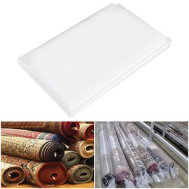 Xsourcer Rug Storage Bag, Fit for Rolled Rug up to 10'x 14', Large Plastic Rug Bag Clear Carpet Runner Bag Perfect for Rug Storage/Moving/Packing/Shipping and Other Foldable Large Objects