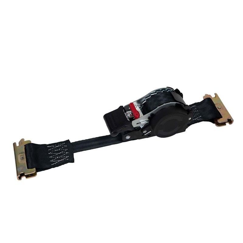 Mytee Products 1'' x 12' Retractable Ratchet Straps for E-Track